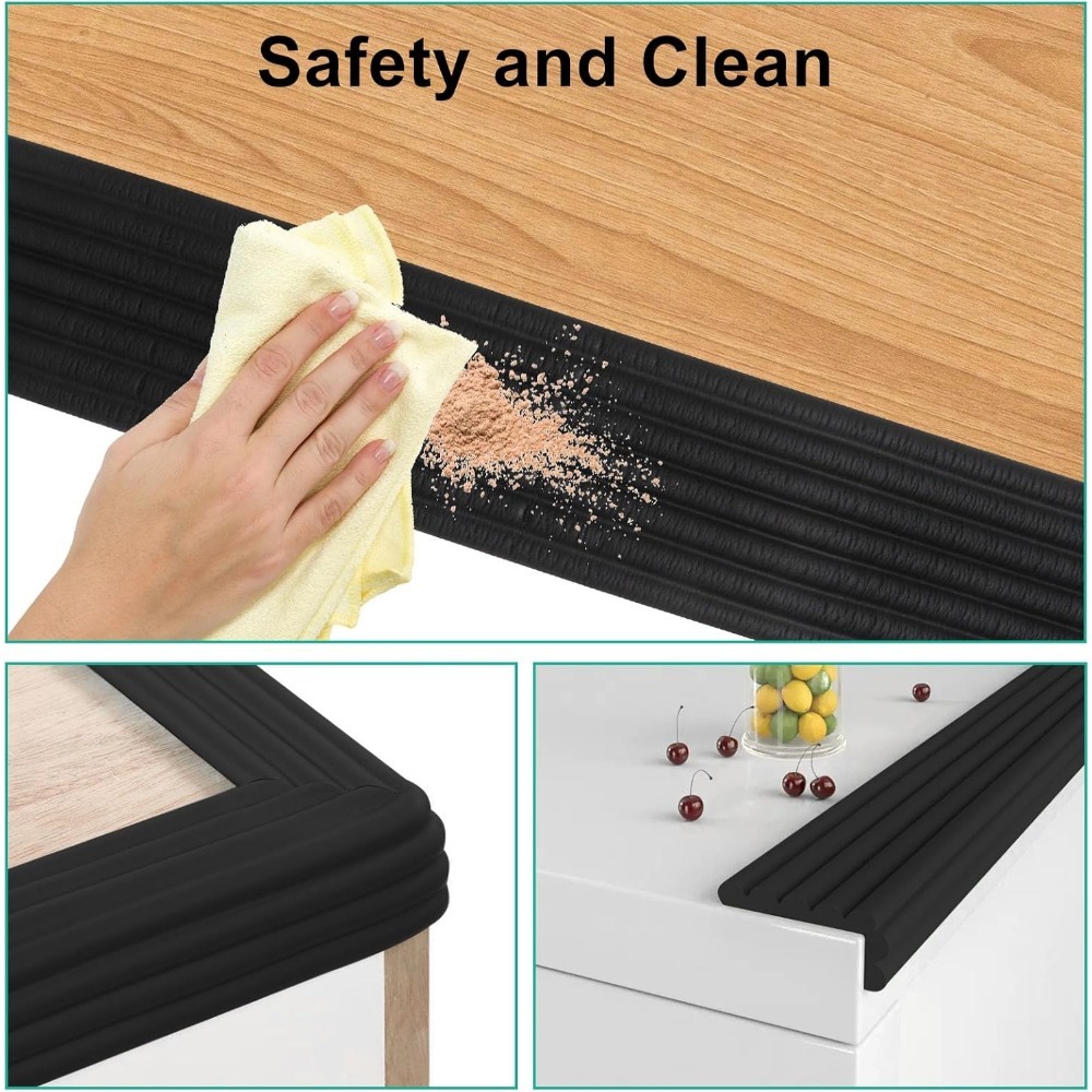 Desk Corner Mat - Nieuw ontwerp Verdikte anti-botsingsstrip, zelfklevende hoekbeschermer,