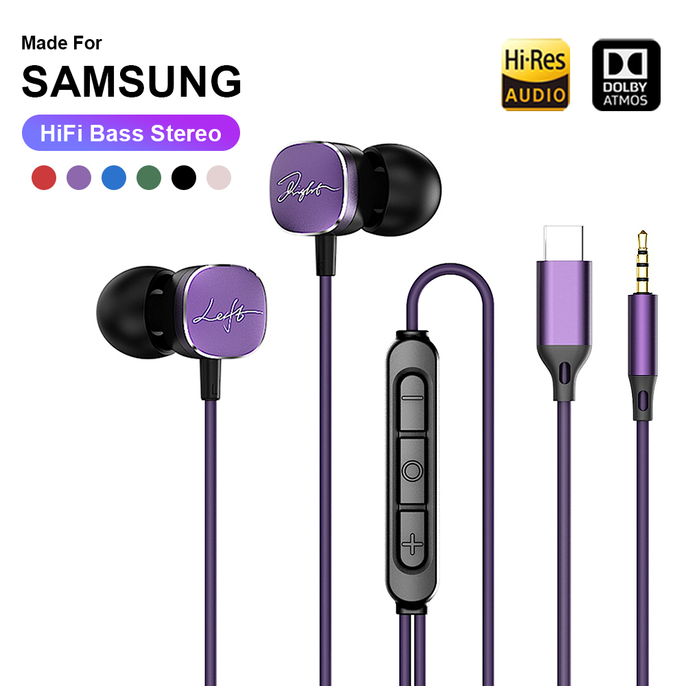 Gaming Accessories For Mobile - Type-C Bedrade Hoofdtelefoon Voor Samsung Galaxy