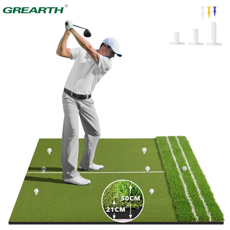 Desk Corner Mat - Premium Dual-Turf Golfmat: Geüpgradede 5 x