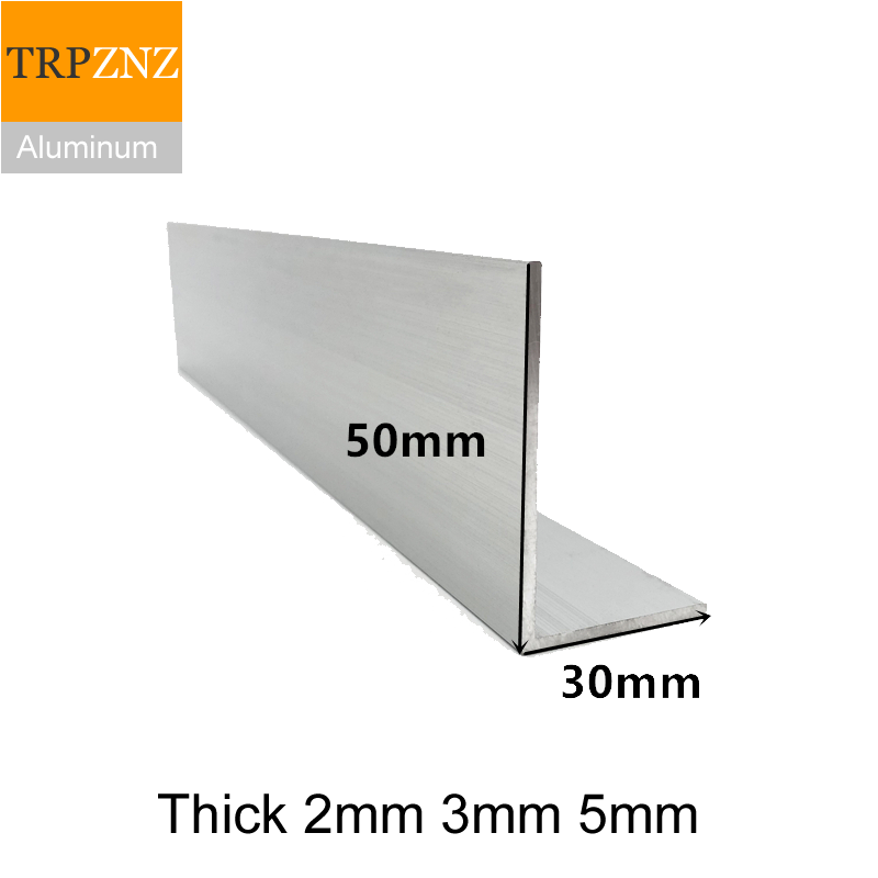 Desk Corner Mat - 30x50mm, dikte 2mm 3mm 5mm, 6063