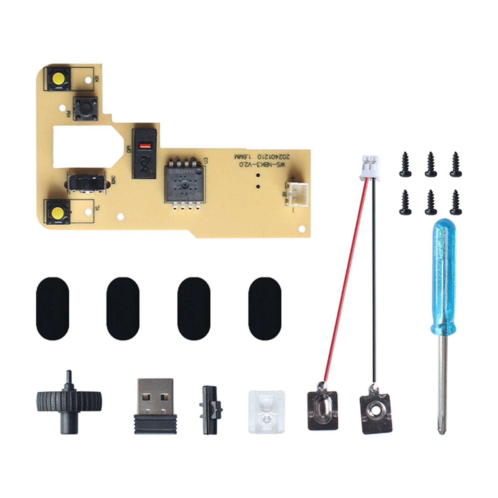 Gaming Hardware And Accessories - 1 set doe-het-zelf draadloze muis afdrukbare