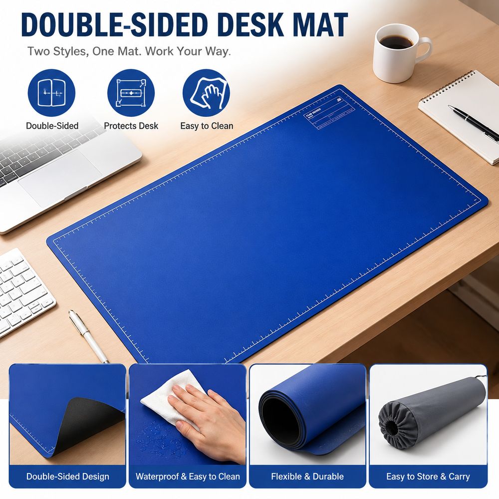 Dubbelzijdige bureau-onderlegg - Desk Corner Mat recensie en prijs
