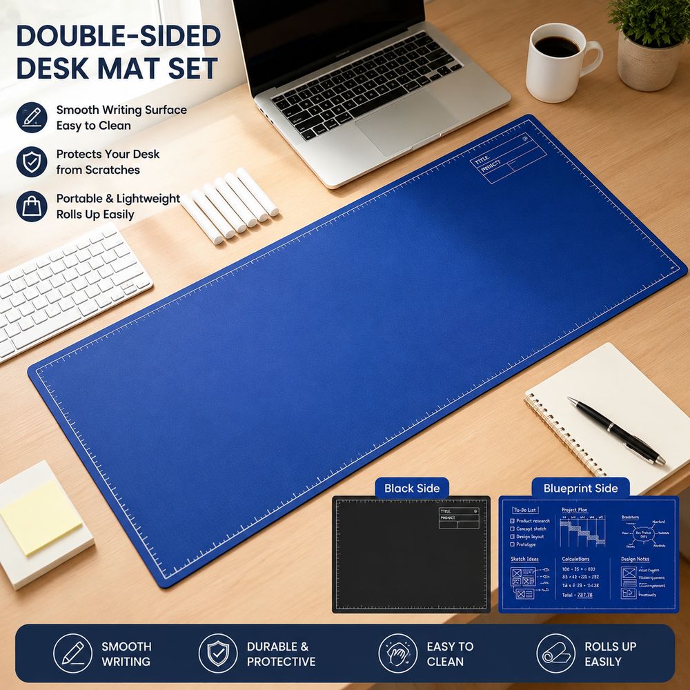 Dubbelzijdige bureau-onderlegg - Desk Corner Mat recensie en prijs